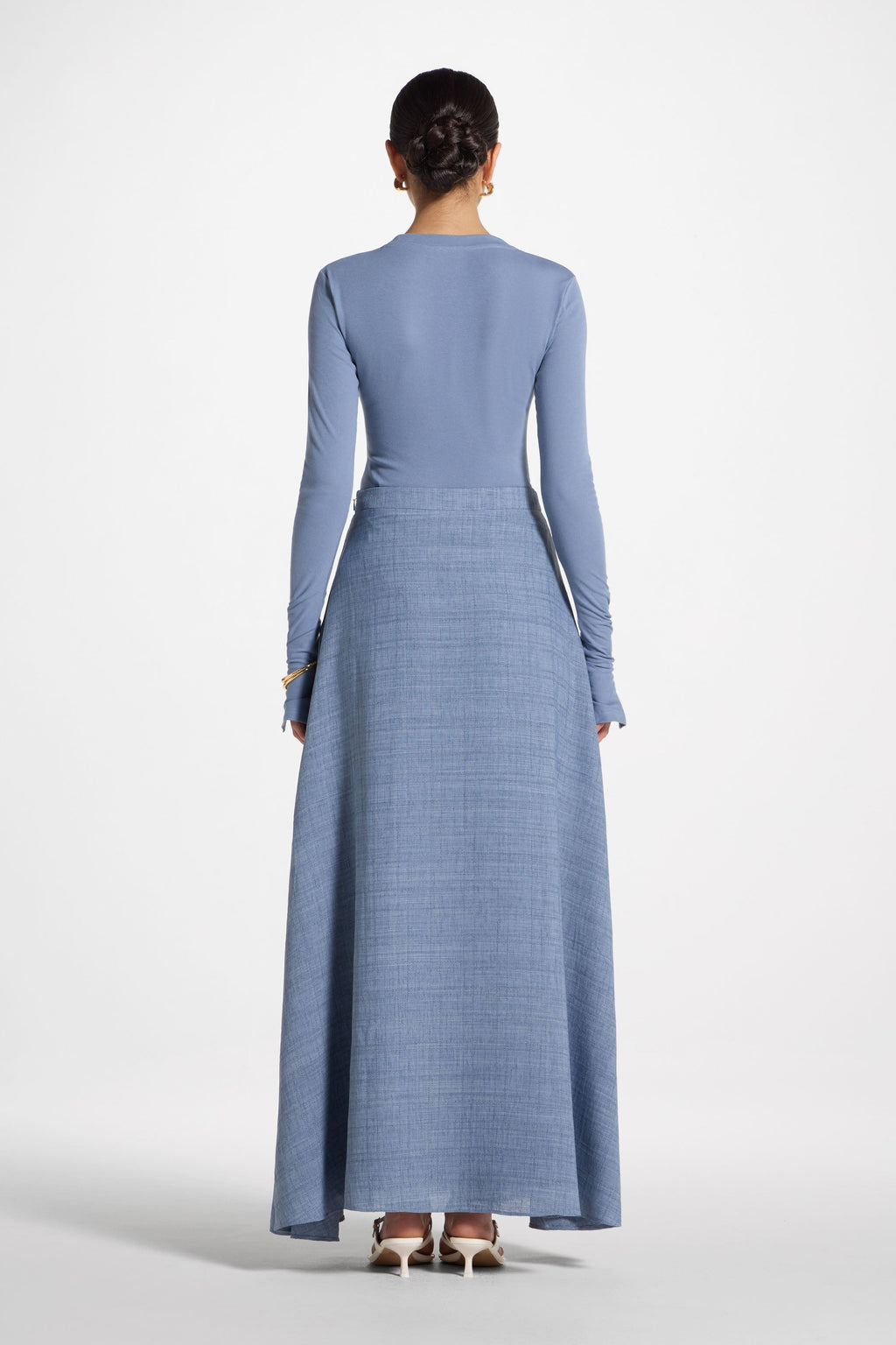 Jupe Longue Cercle - Denim Jupes Modeen