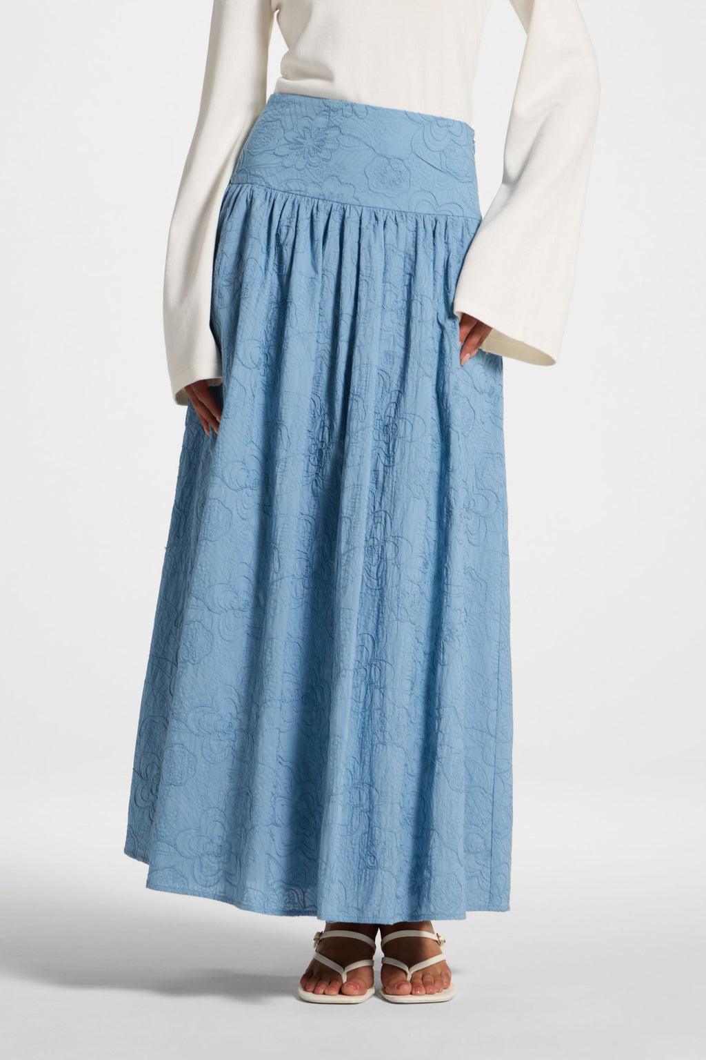 Jupe en Coton - Bleu Jupes Modeen