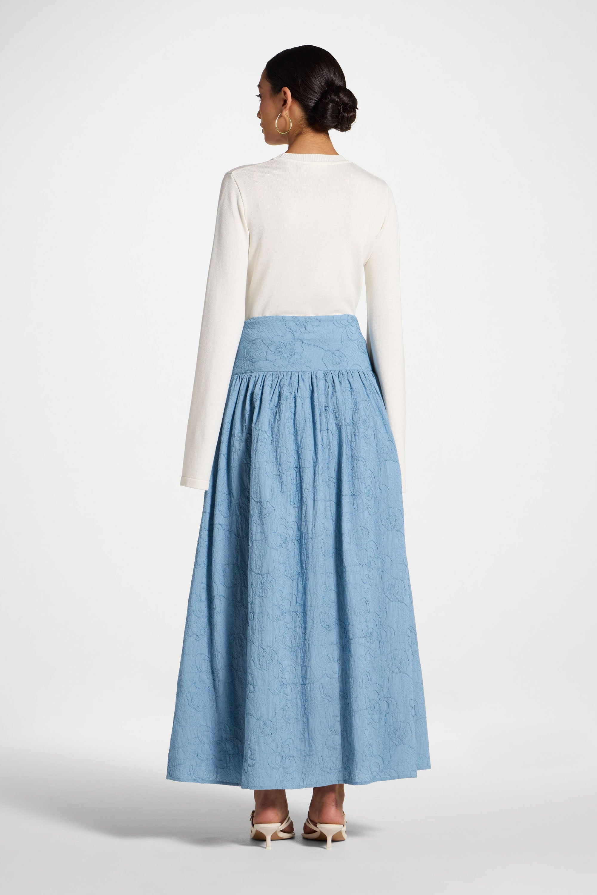 Jupe en Coton - Bleu Jupes Modeen