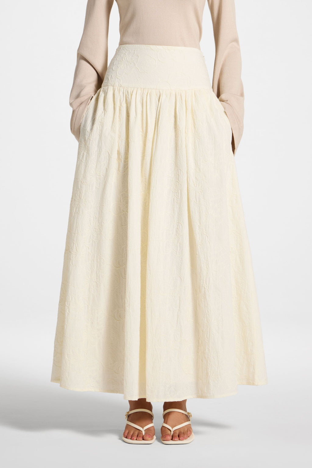 Jupe en Coton - Blanc Jupes Modeen