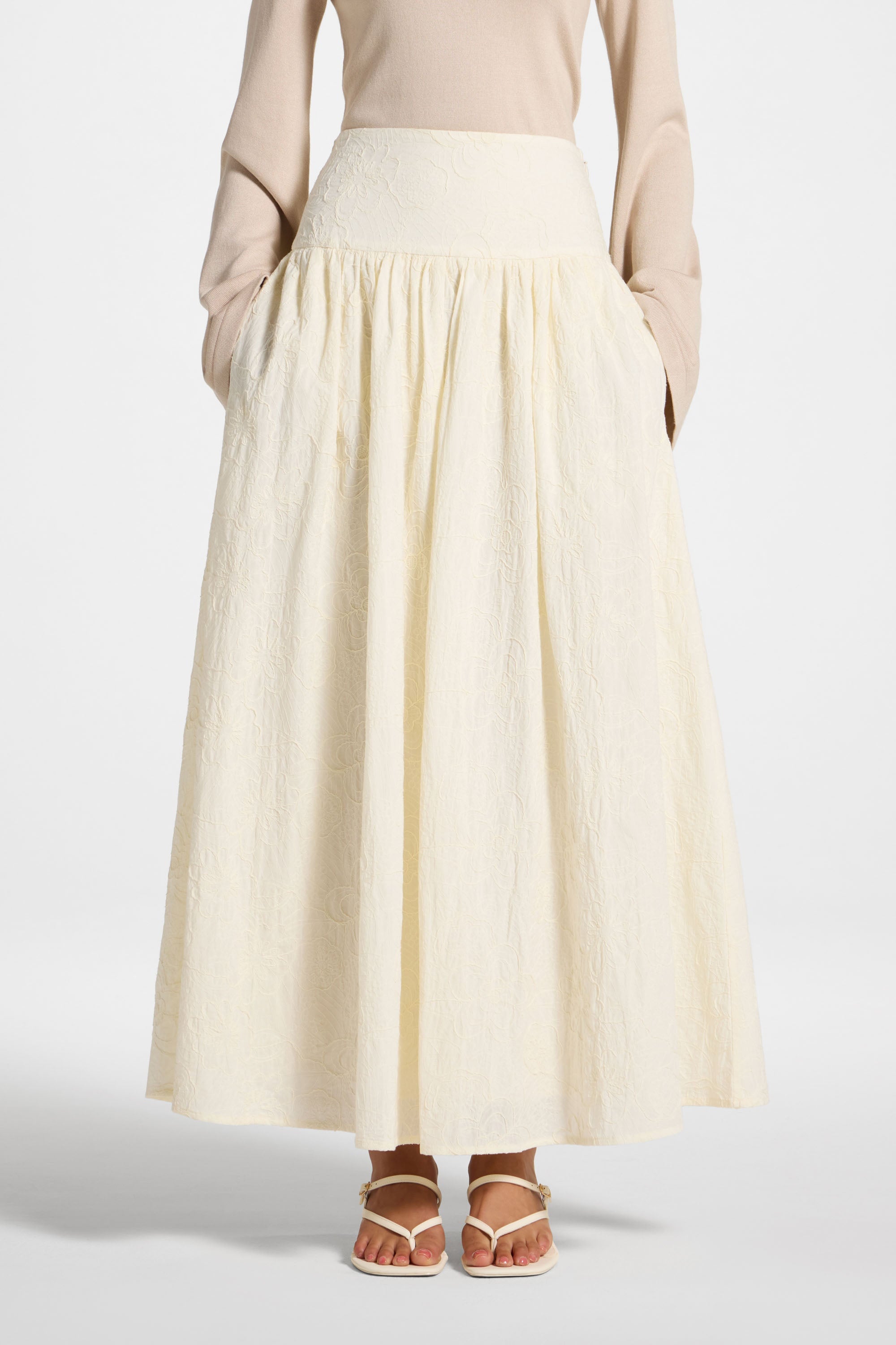 Jupe en Coton - Blanc Jupes Modeen