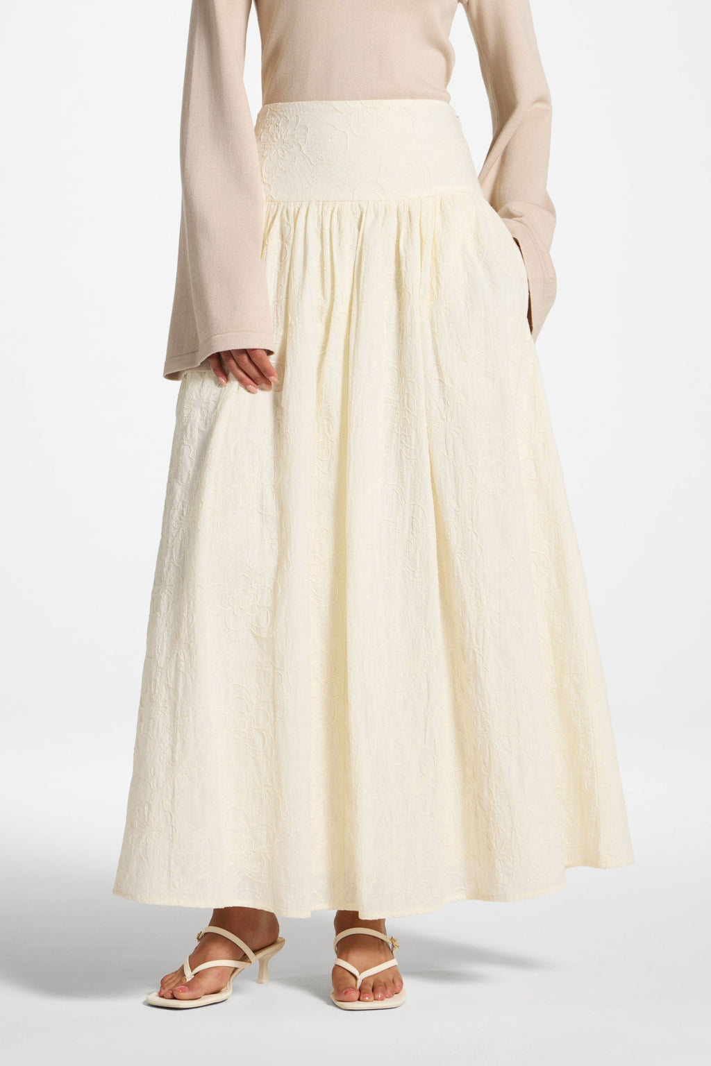 Jupe en Coton - Blanc Jupes Modeen
