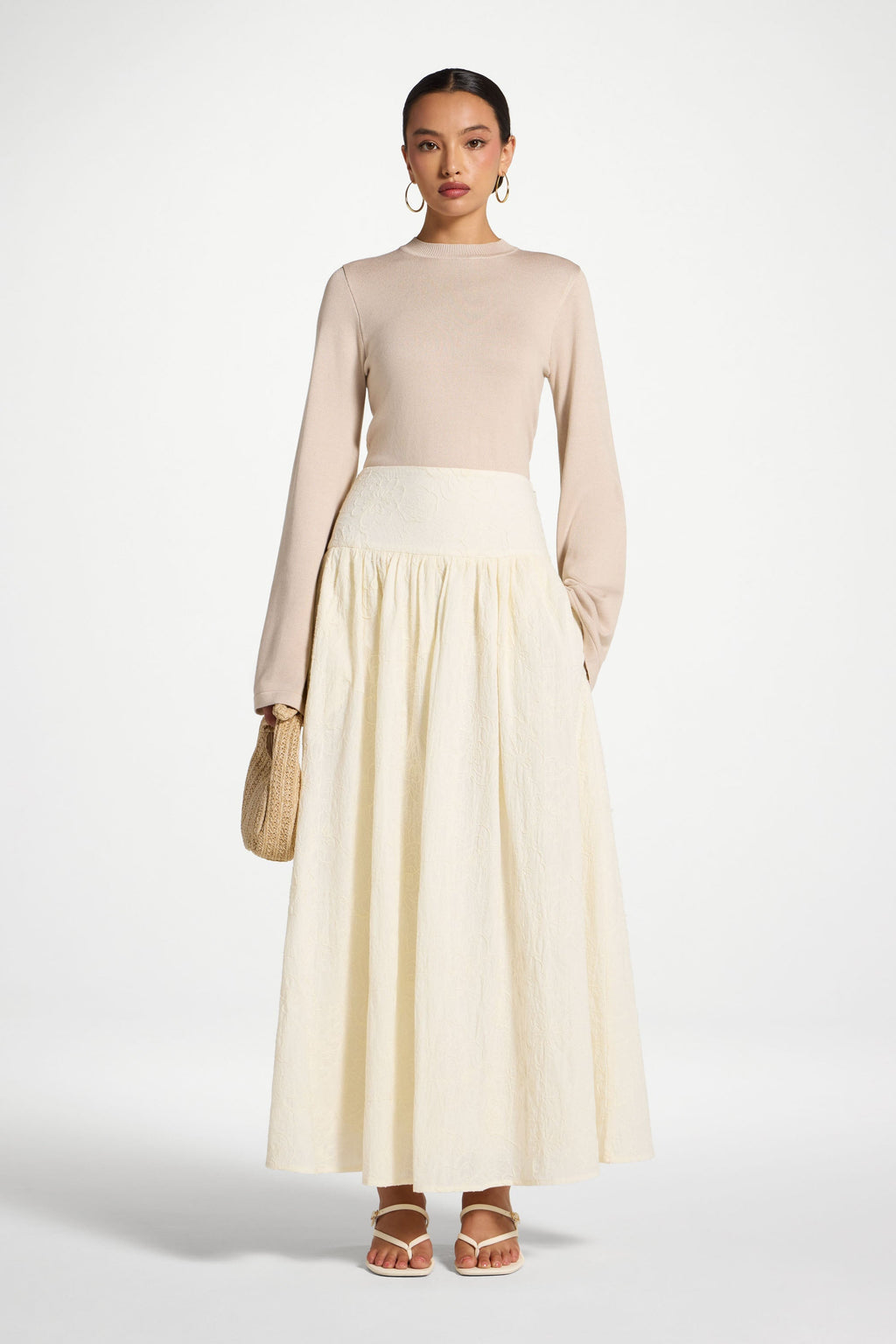 Jupe en Coton - Blanc Jupes Modeen