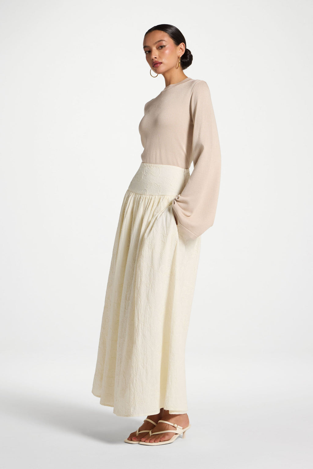Jupe en Coton - Blanc Jupes Modeen