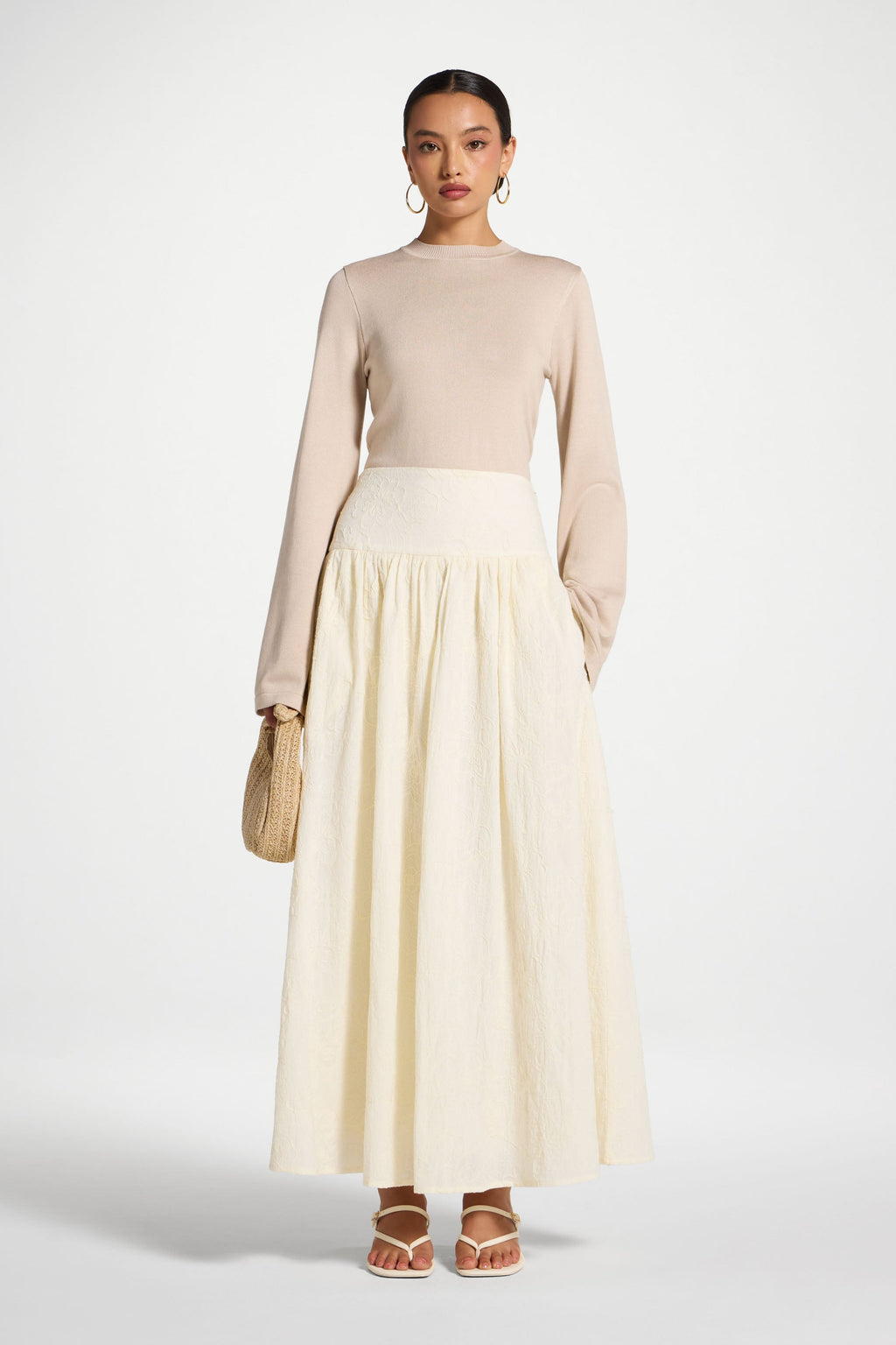 Jupe en Coton - Blanc Jupes Modeen