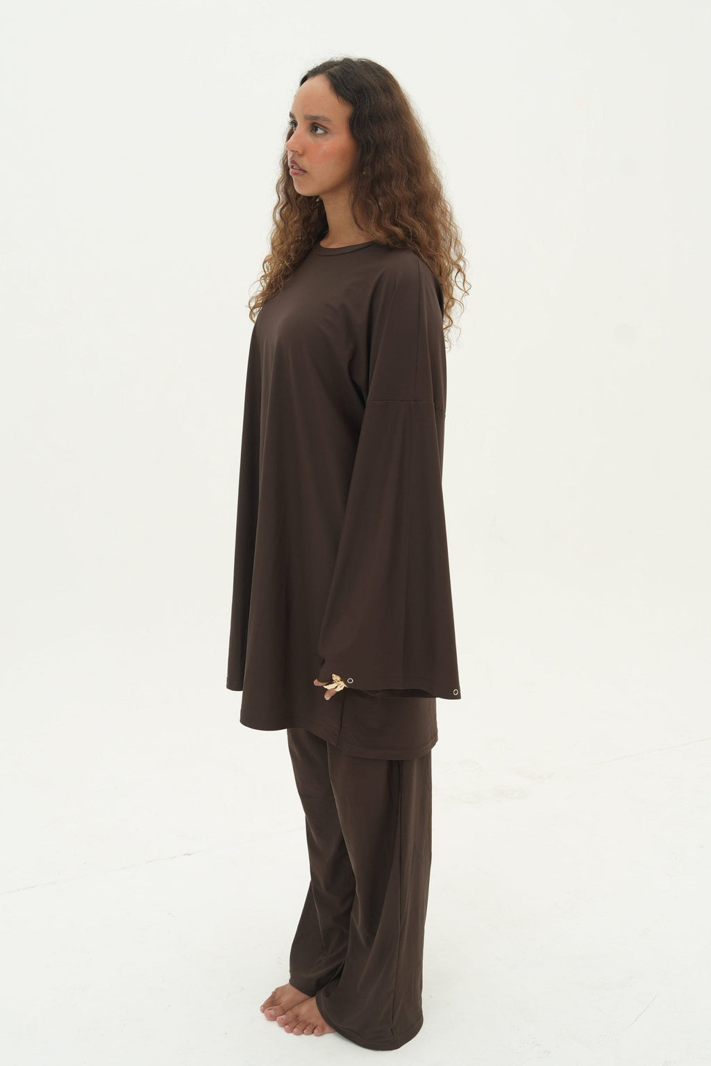 Ensemble Amira — Burkini, coloris Espresso - vue 4