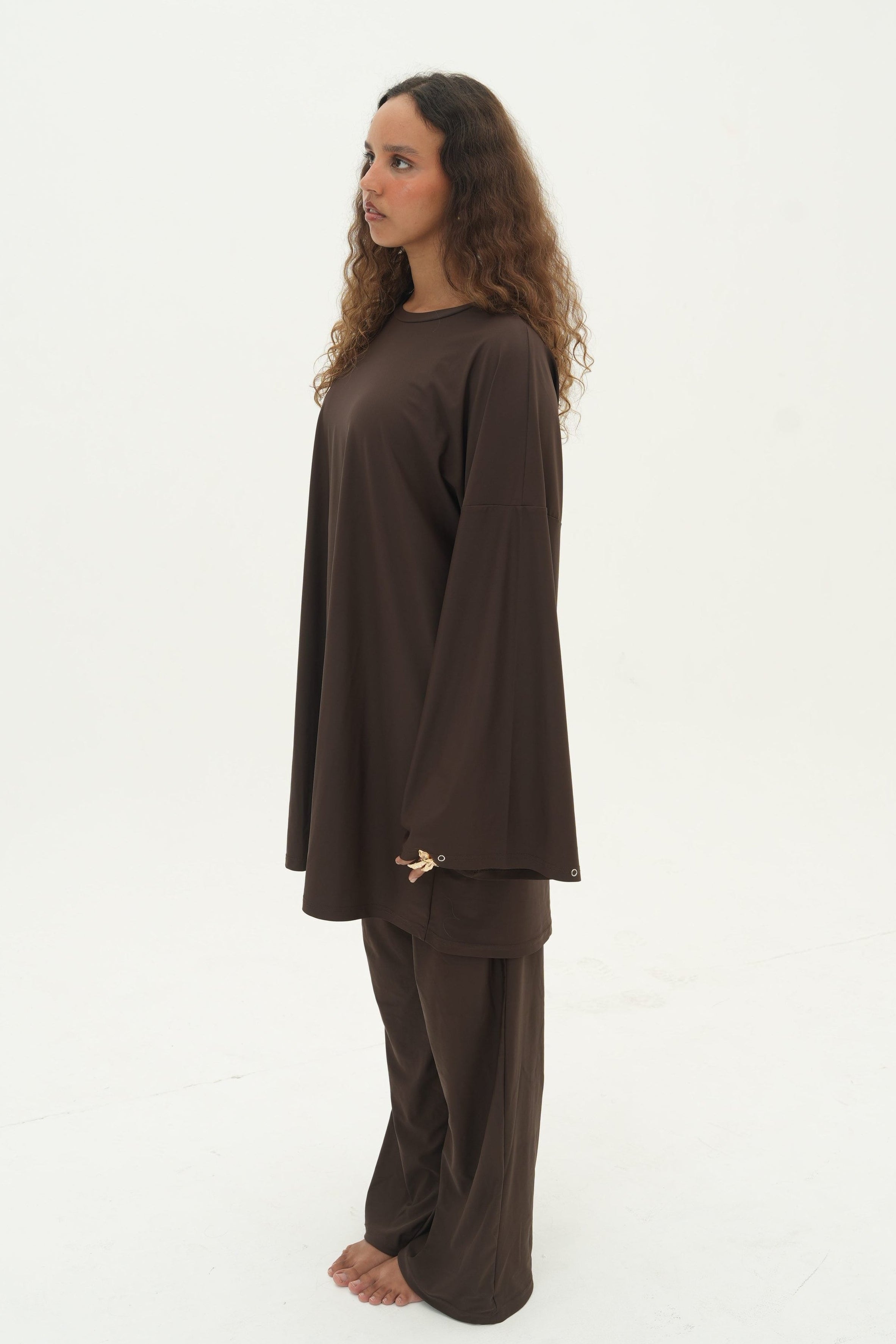 Ensemble Amira — Burkini, coloris Espresso - vue 4