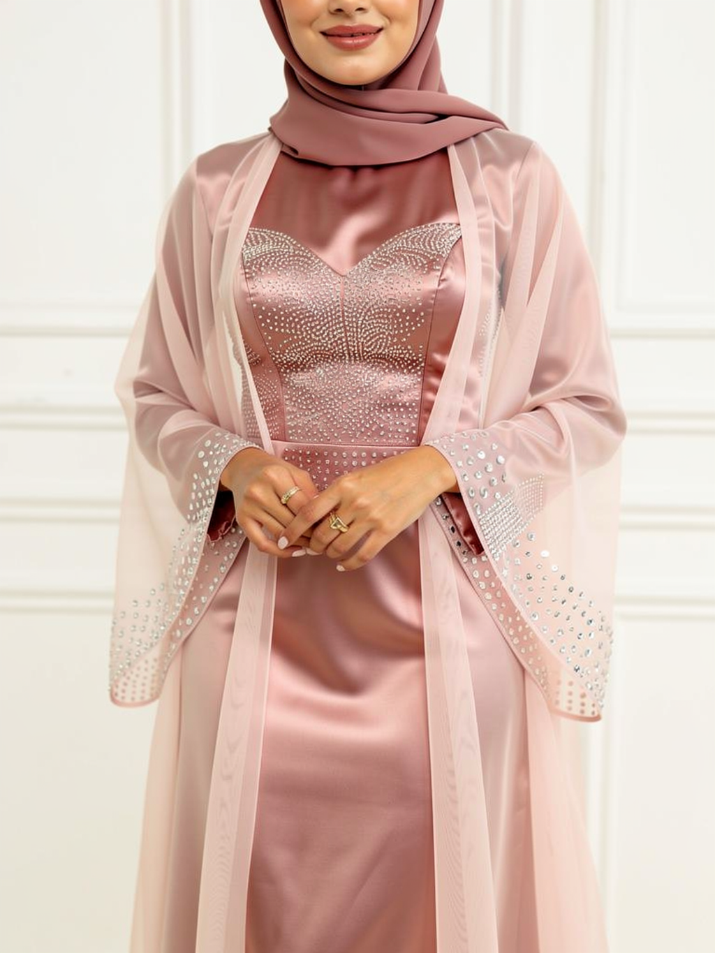 Ensemble Dalia Rose Poudré — détail du buste