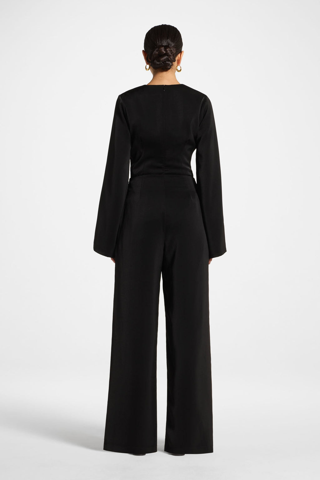 Pantalon Drapé Asymétrique - Noir Abayas Modeen
