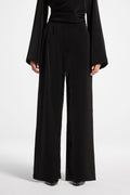 Pantalon Drapé Asymétrique - Noir Abayas Modeen