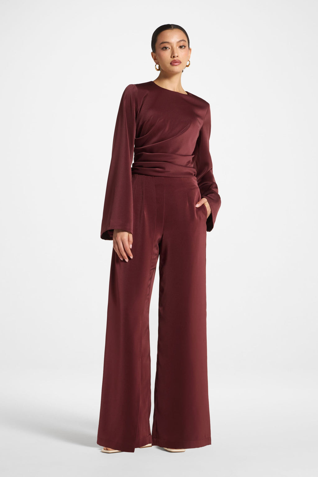 Pantalon Drapé Asymétrique - Figue Abayas Modeen