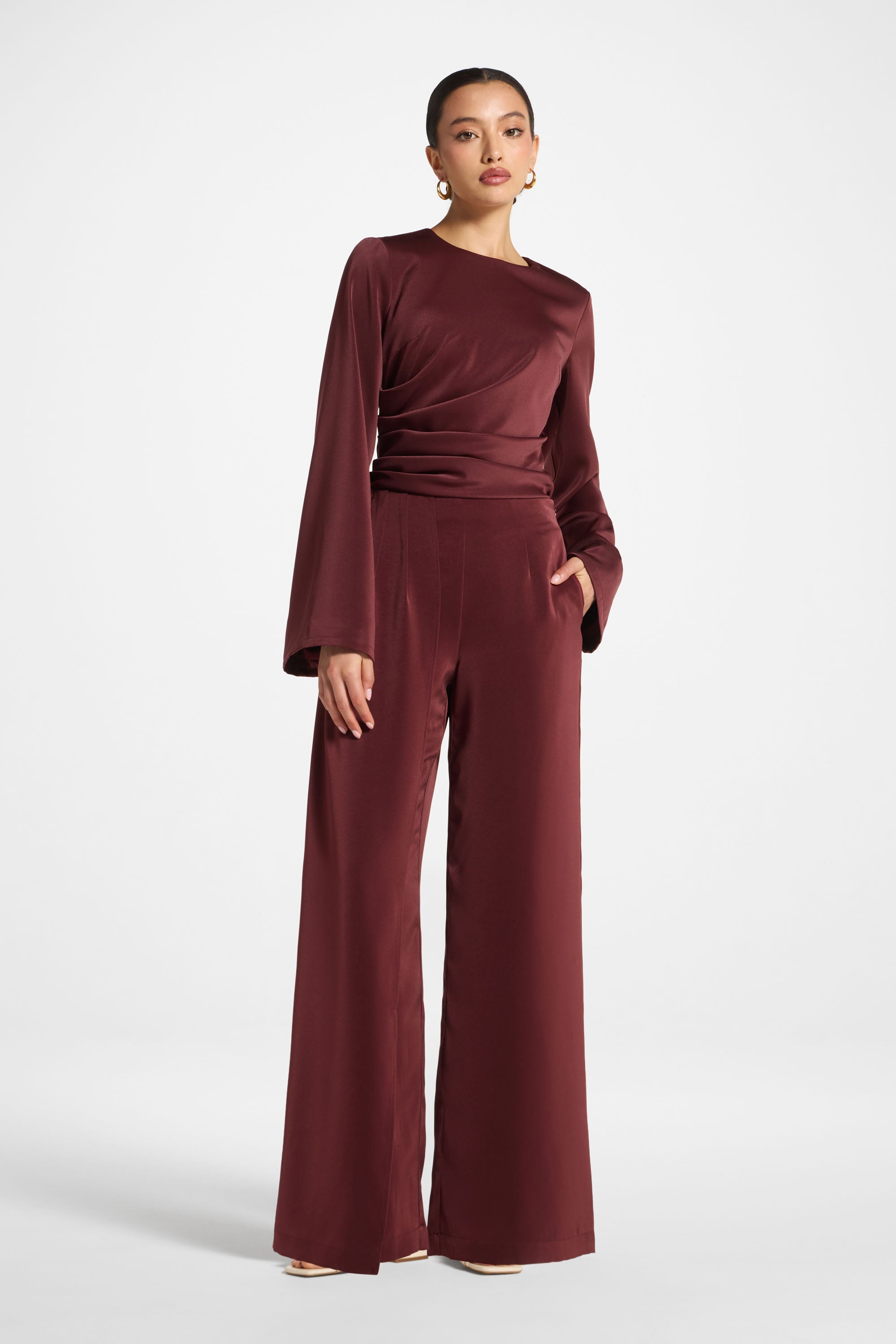 Pantalon Drapé Asymétrique - Figue Abayas Modeen