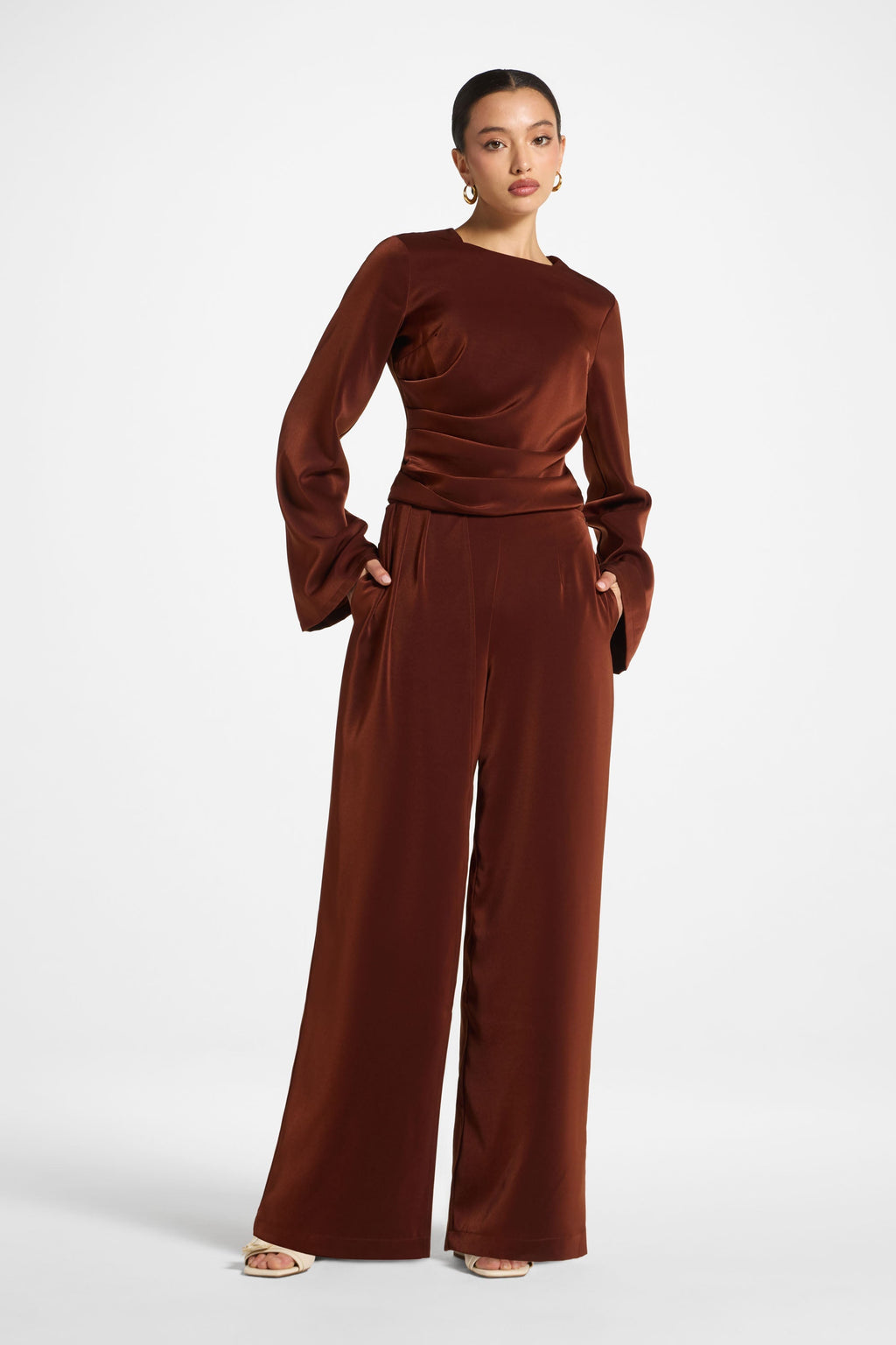 Pantalon Drapé Asymétrique - Épice Abayas Modeen