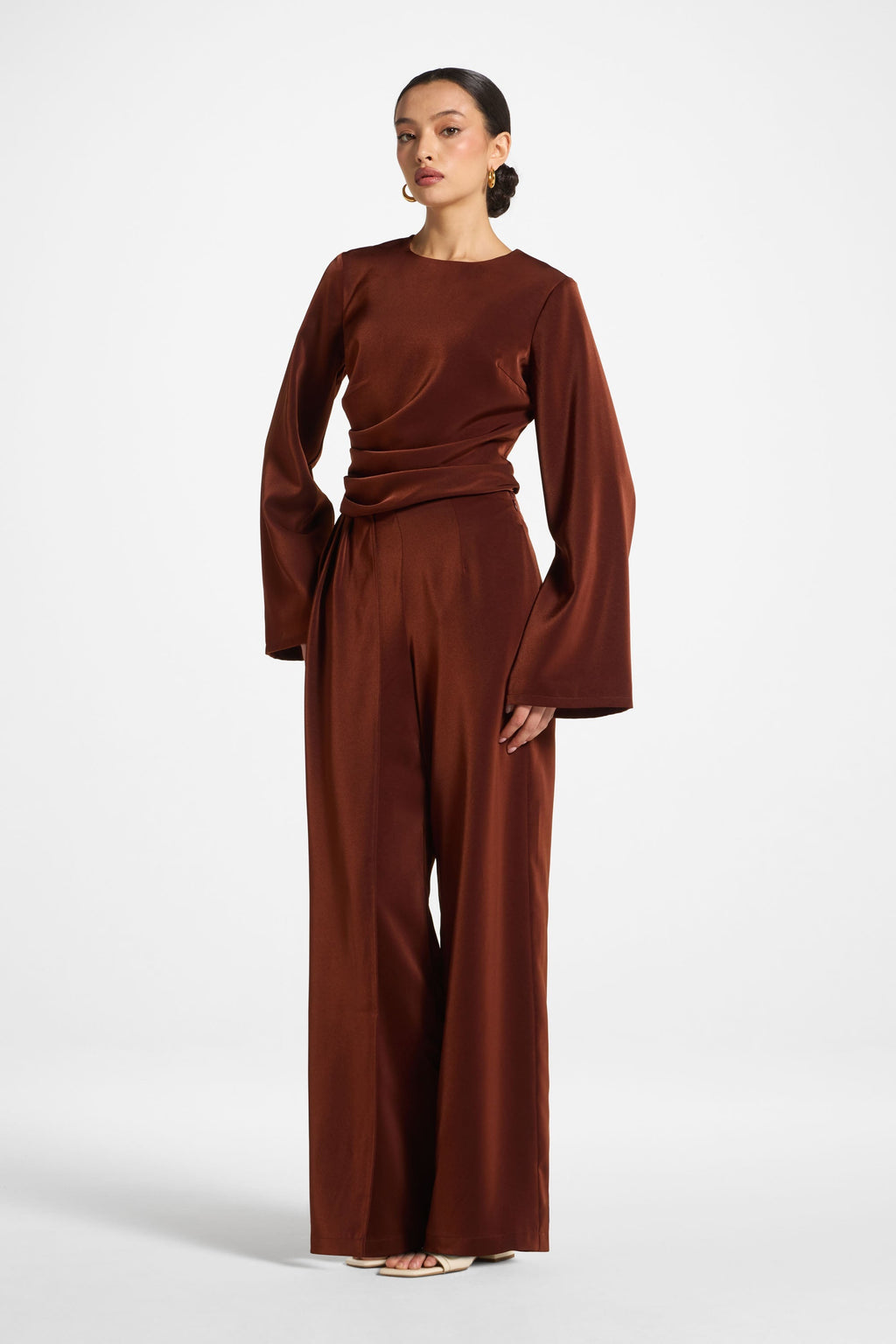 Pantalon Drapé Asymétrique - Épice Abayas Modeen
