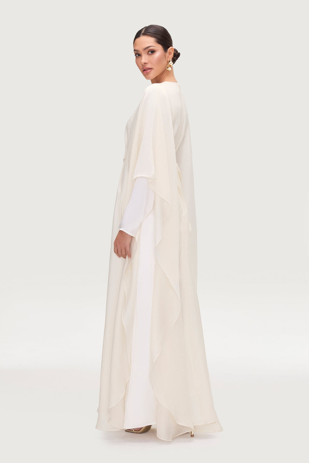 Robe Longue Éthérée en Soie à Taille Nouée - Rayon de Lune Robes Modeen