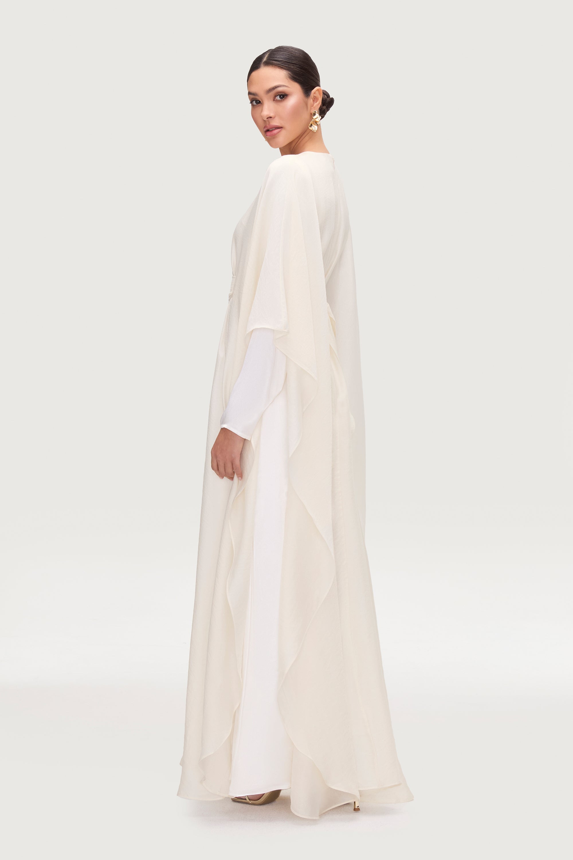 Robe Longue Éthérée en Soie à Taille Nouée - Rayon de Lune Robes Modeen