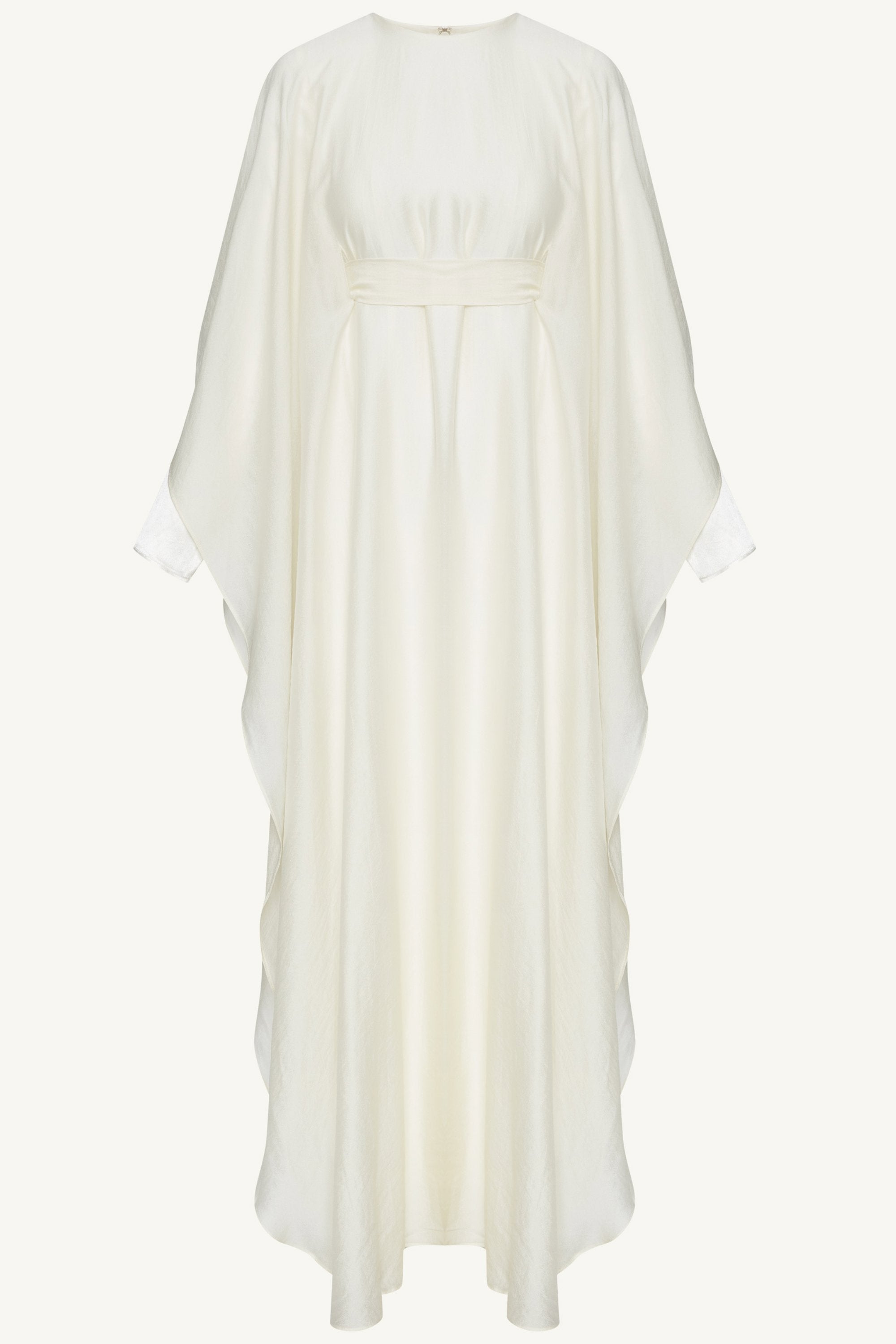 Robe Longue Éthérée en Soie à Taille Nouée - Rayon de Lune Robes Modeen