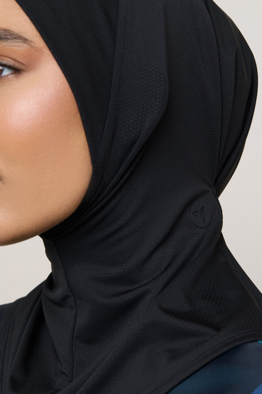 Hijab de Bain Instantané en Mesh à Nouer - Noir Maillots de bain Modeen