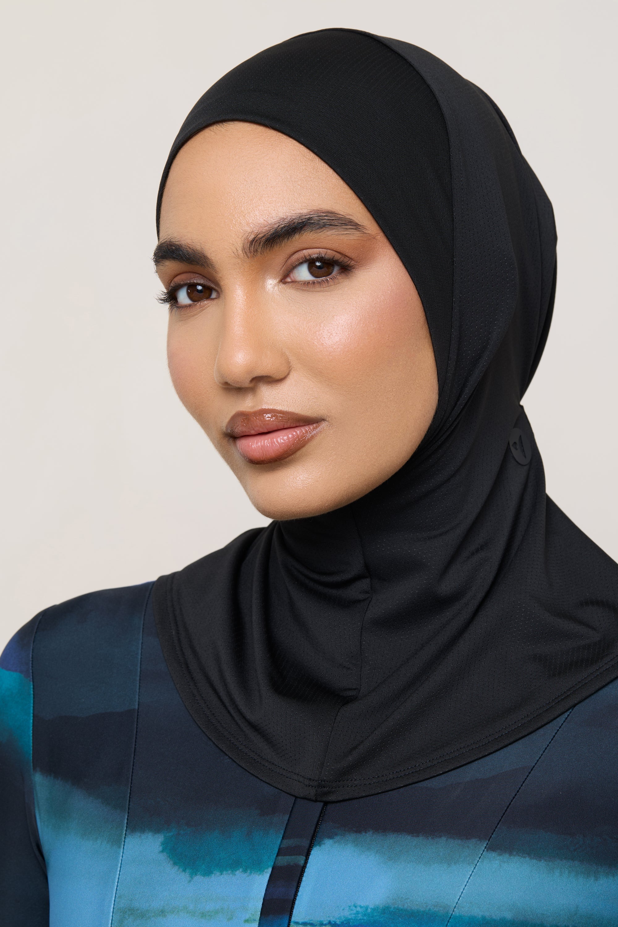 Hijab de Bain Instantané en Mesh à Nouer - Noir Maillots de bain Modeen