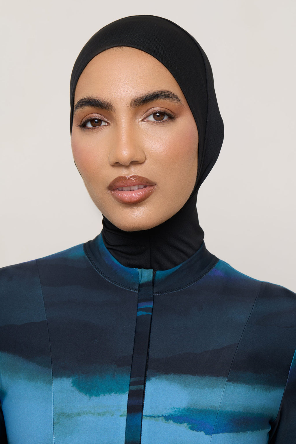 Hijab de Bain Instantané en Mesh à Nouer - Noir Maillots de bain Modeen