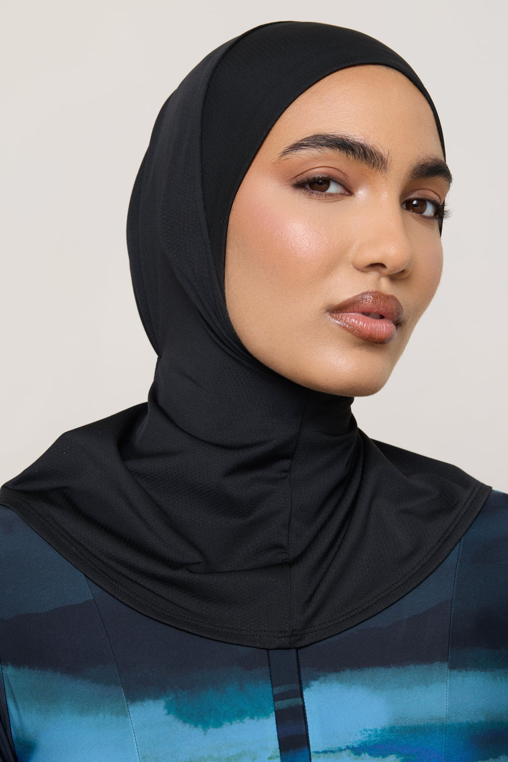 Hijab de Bain Instantané en Mesh à Nouer - Noir Maillots de bain Modeen