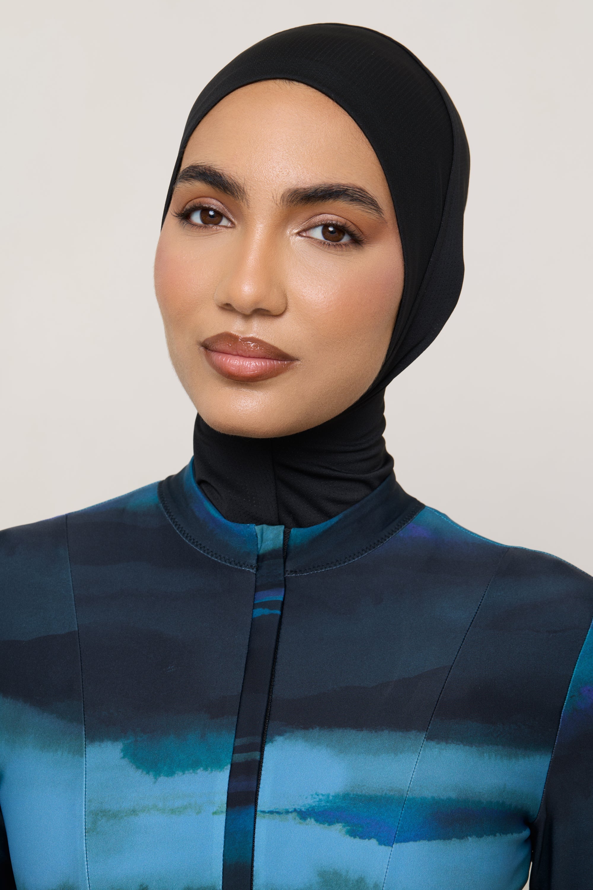 Hijab de Bain Instantané en Mesh à Nouer - Noir Maillots de bain Modeen
