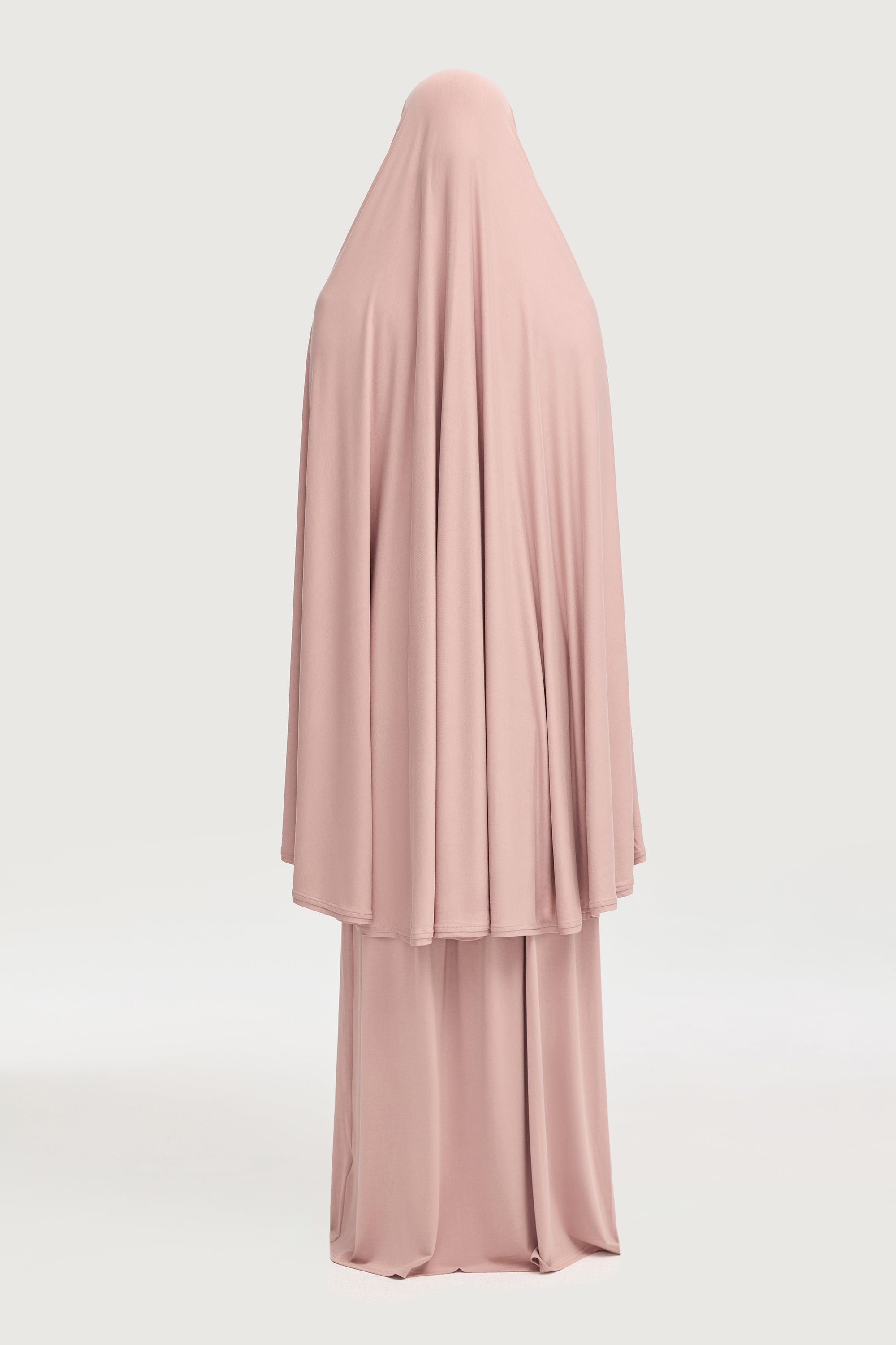 Ensemble Couvrant Deux Pièces en Jersey de Cupro - Mauve Poudré Ensembles Modeen