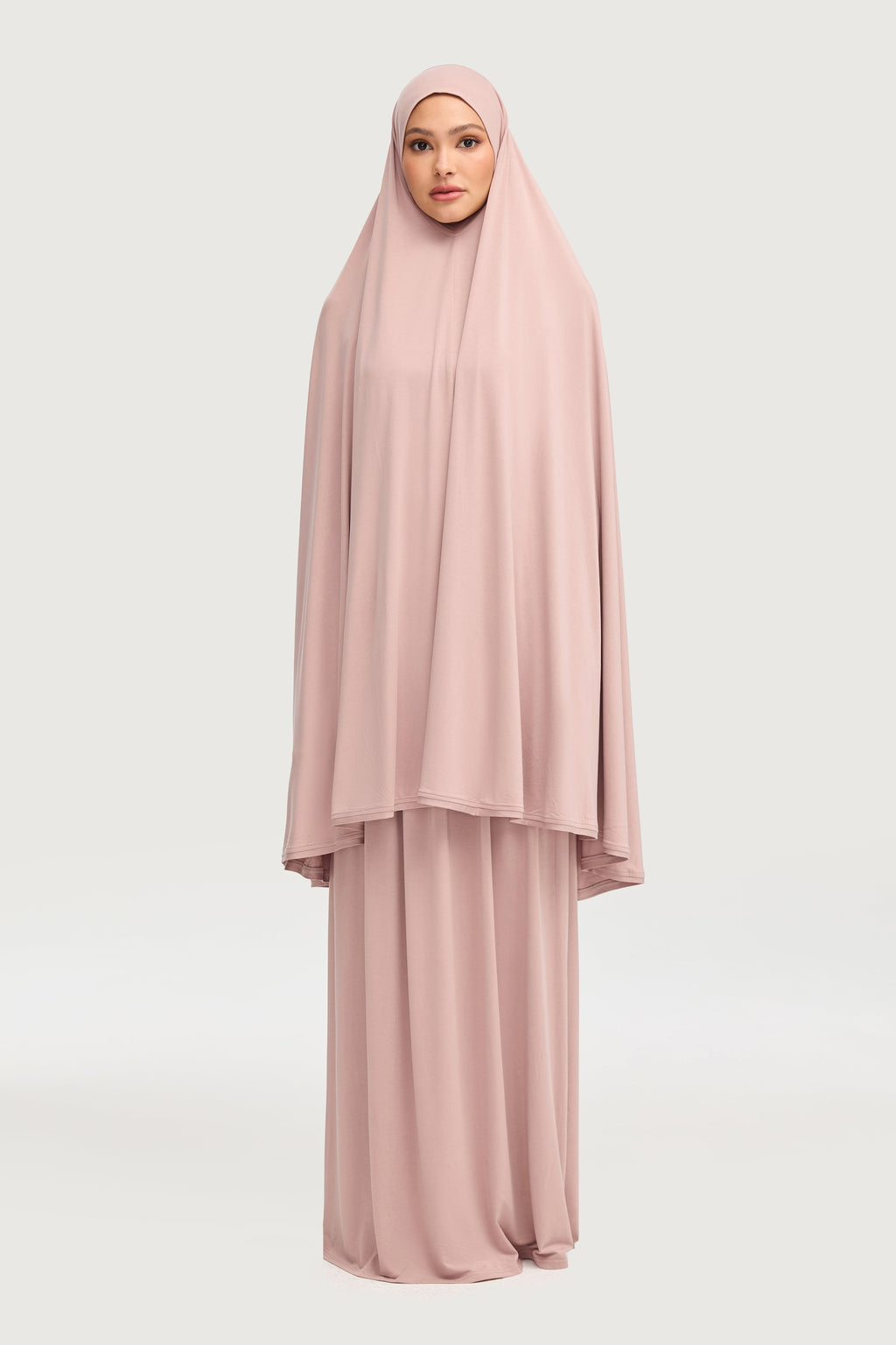 Ensemble Couvrant Deux Pièces en Jersey de Cupro - Mauve Poudré Ensembles Modeen