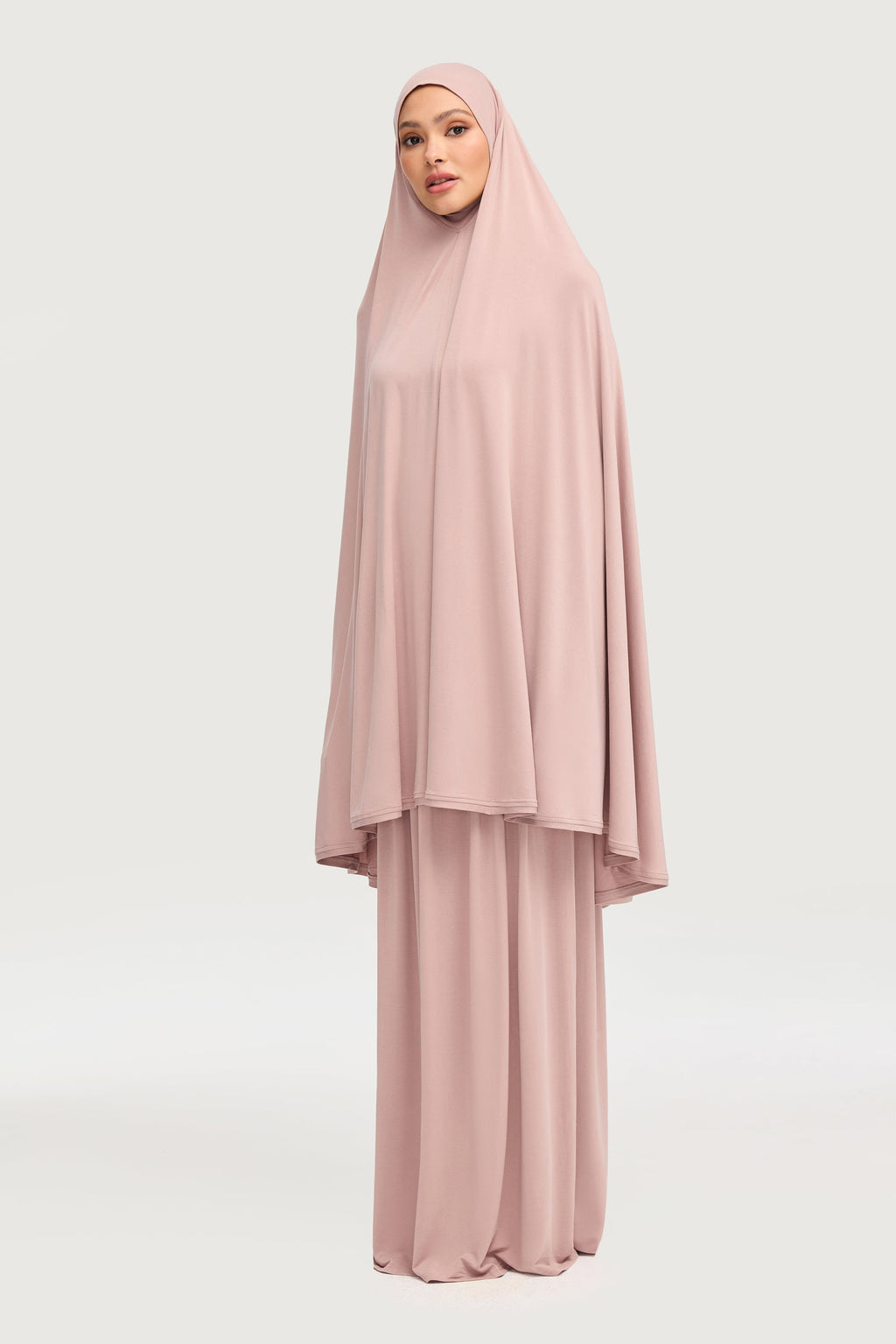 Ensemble Couvrant Deux Pièces en Jersey de Cupro - Mauve Poudré Ensembles Modeen
