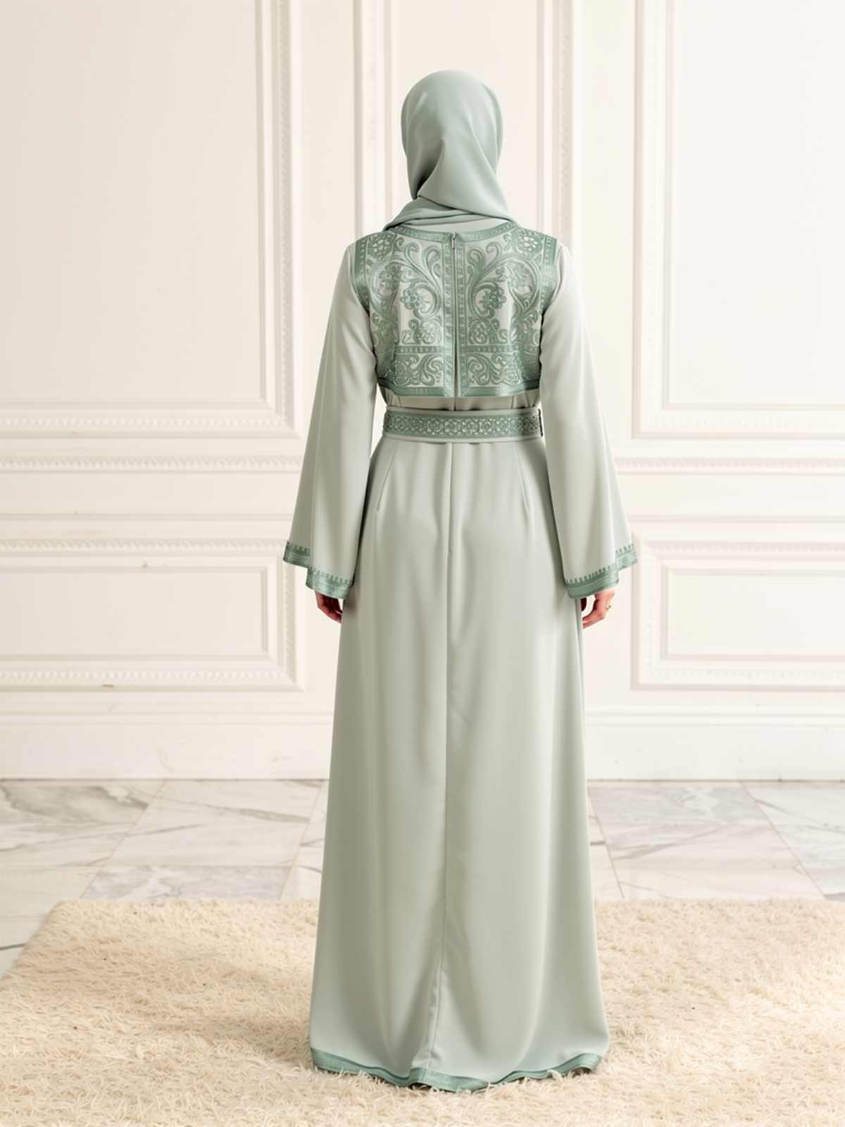 Takchita Maya Vert Menthe — vue de dos
