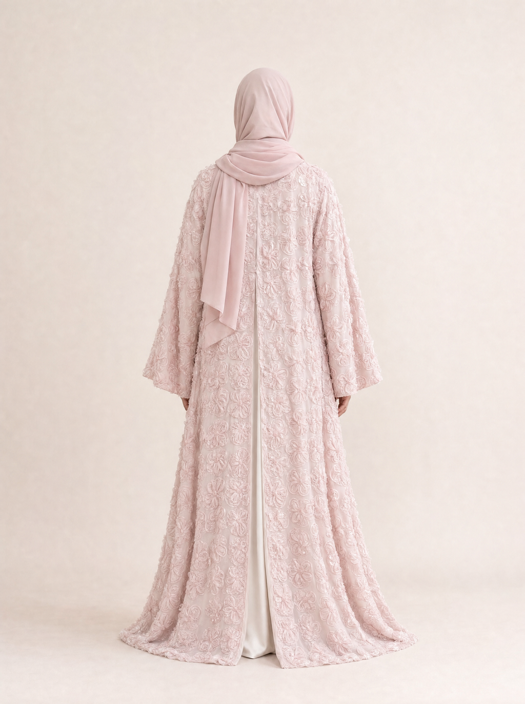 Abaya Pivoine — Rose Poudré