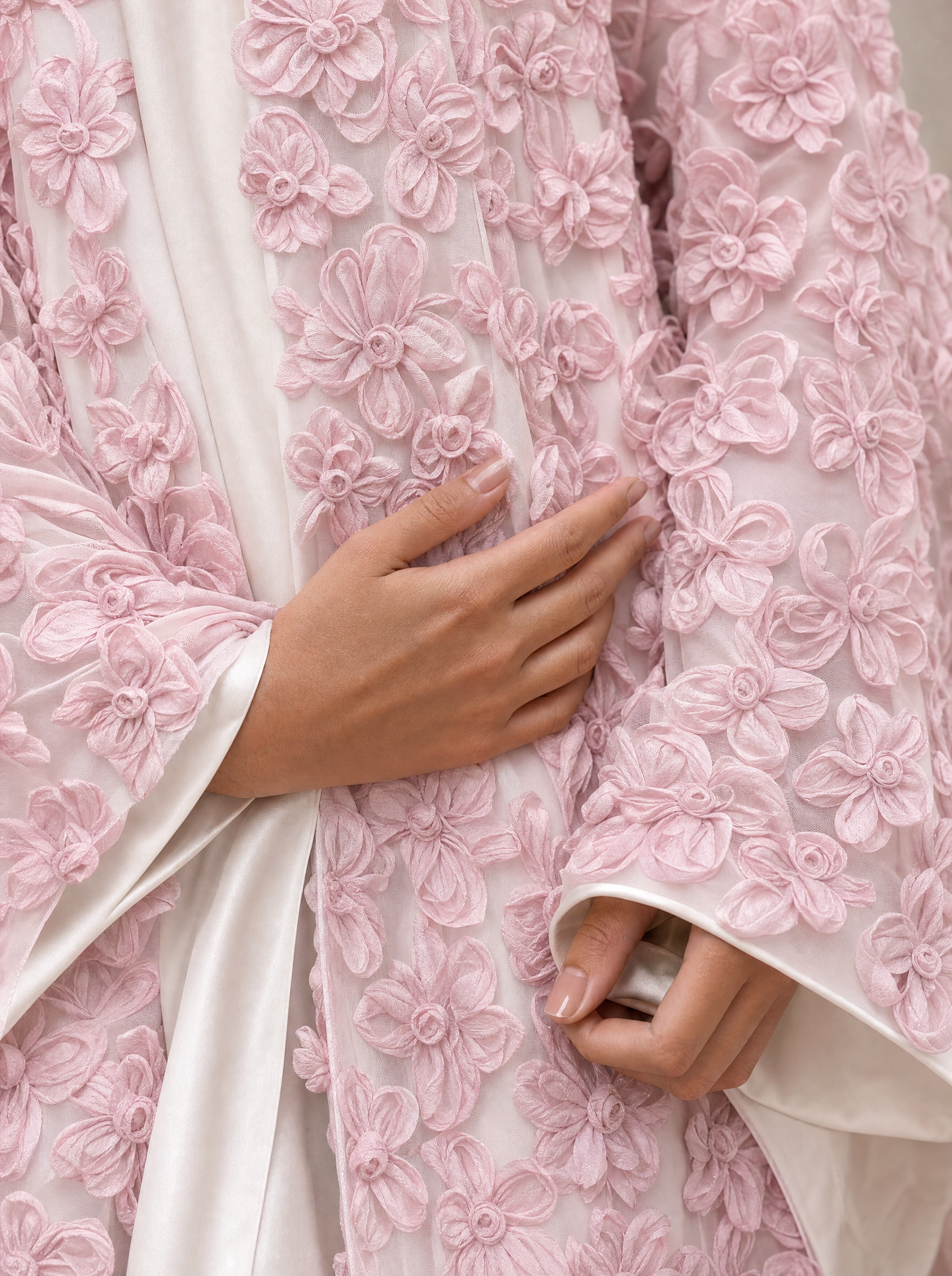 Abaya Pivoine — Rose Poudré