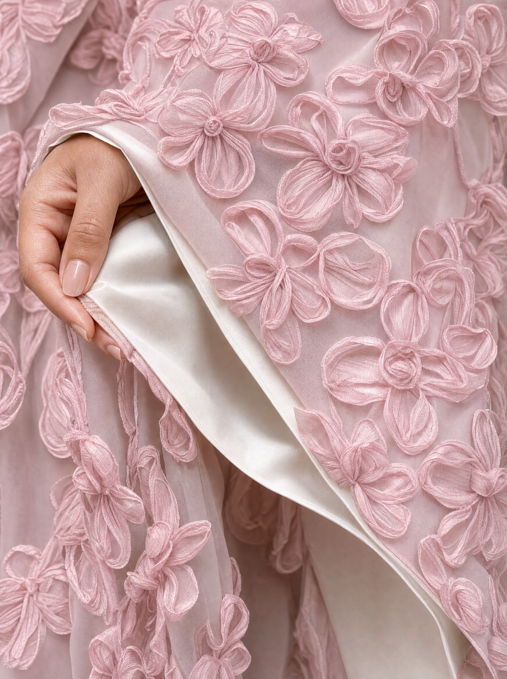 Abaya Pivoine — Rose Poudré