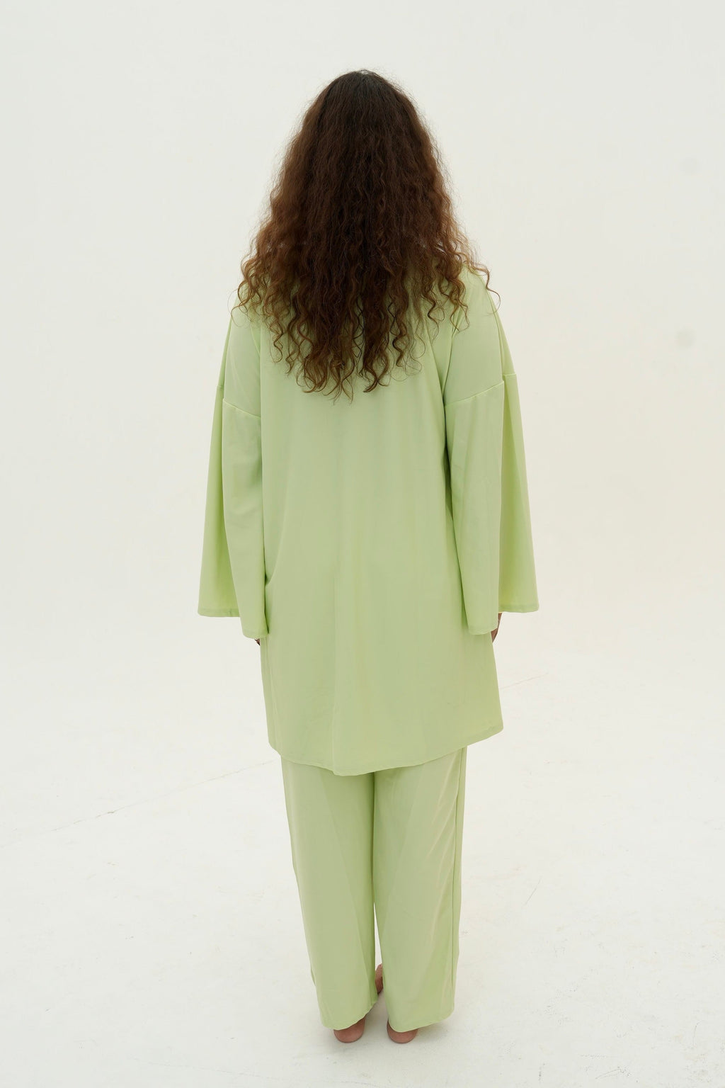 Ensemble Amira — Burkini, coloris Citron Vert - vue 7
