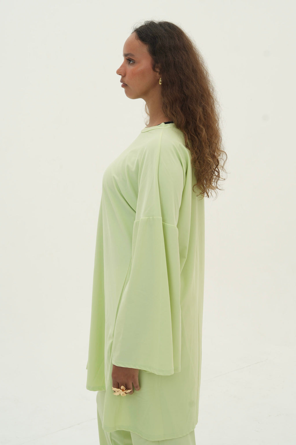 Ensemble Amira — Burkini, coloris Citron Vert - vue 6