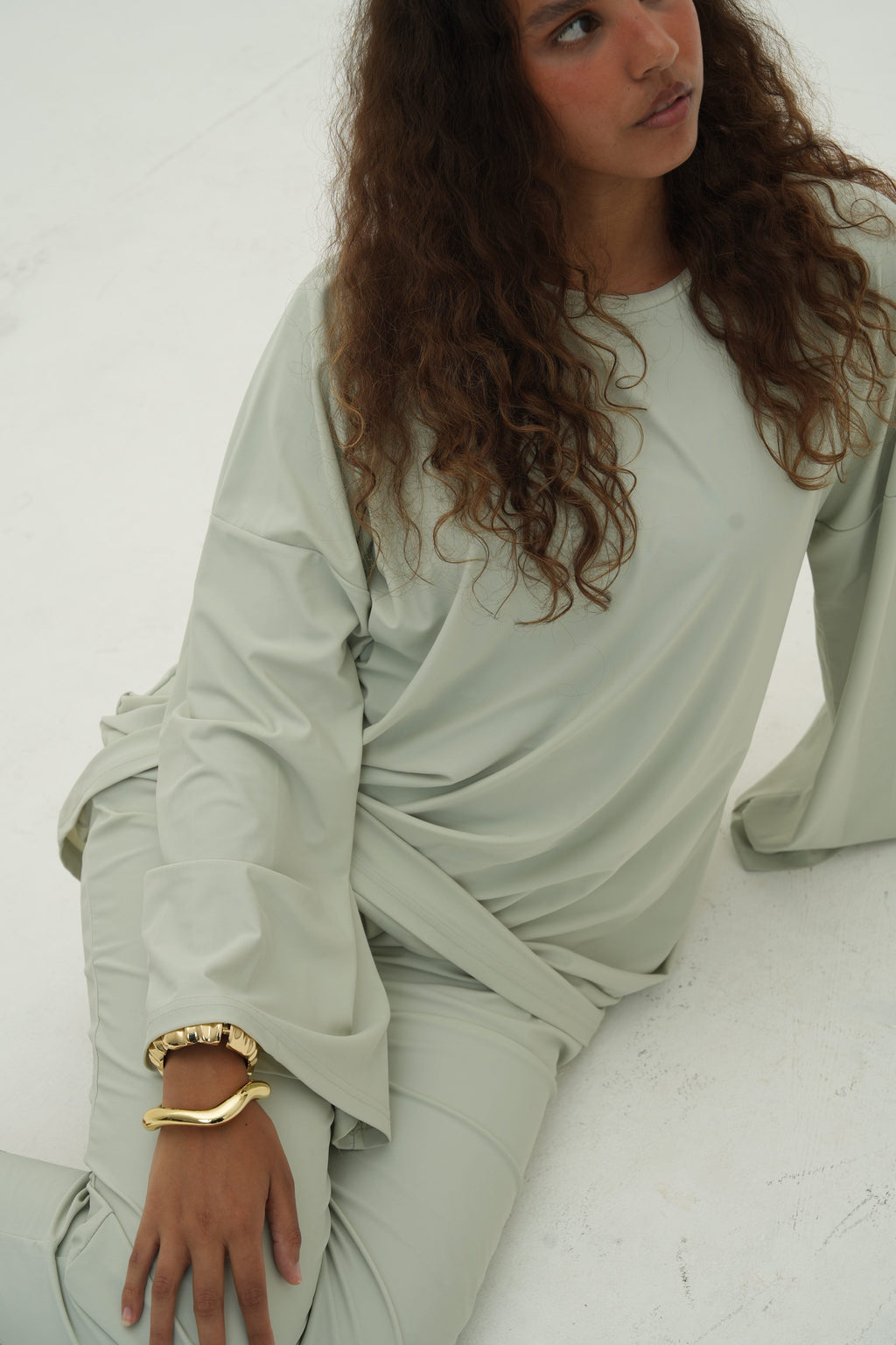 Ensemble Amira — Burkini, coloris Matcha - vue 2