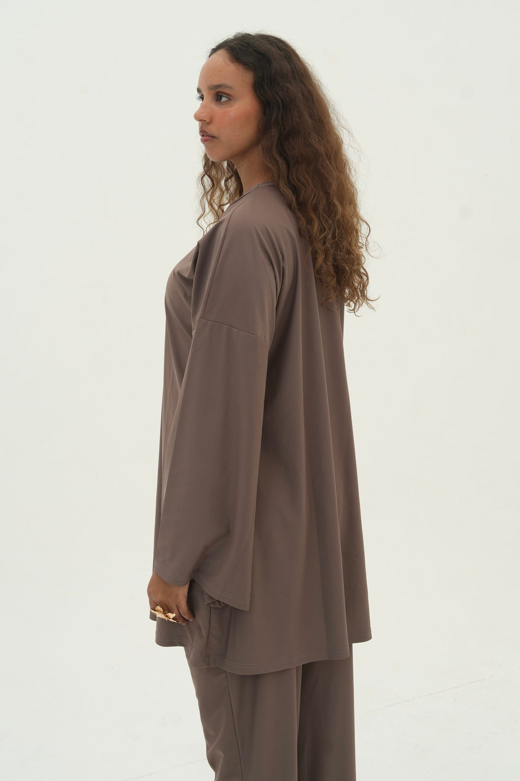 Ensemble Amira — Burkini, coloris Mocha - vue 7