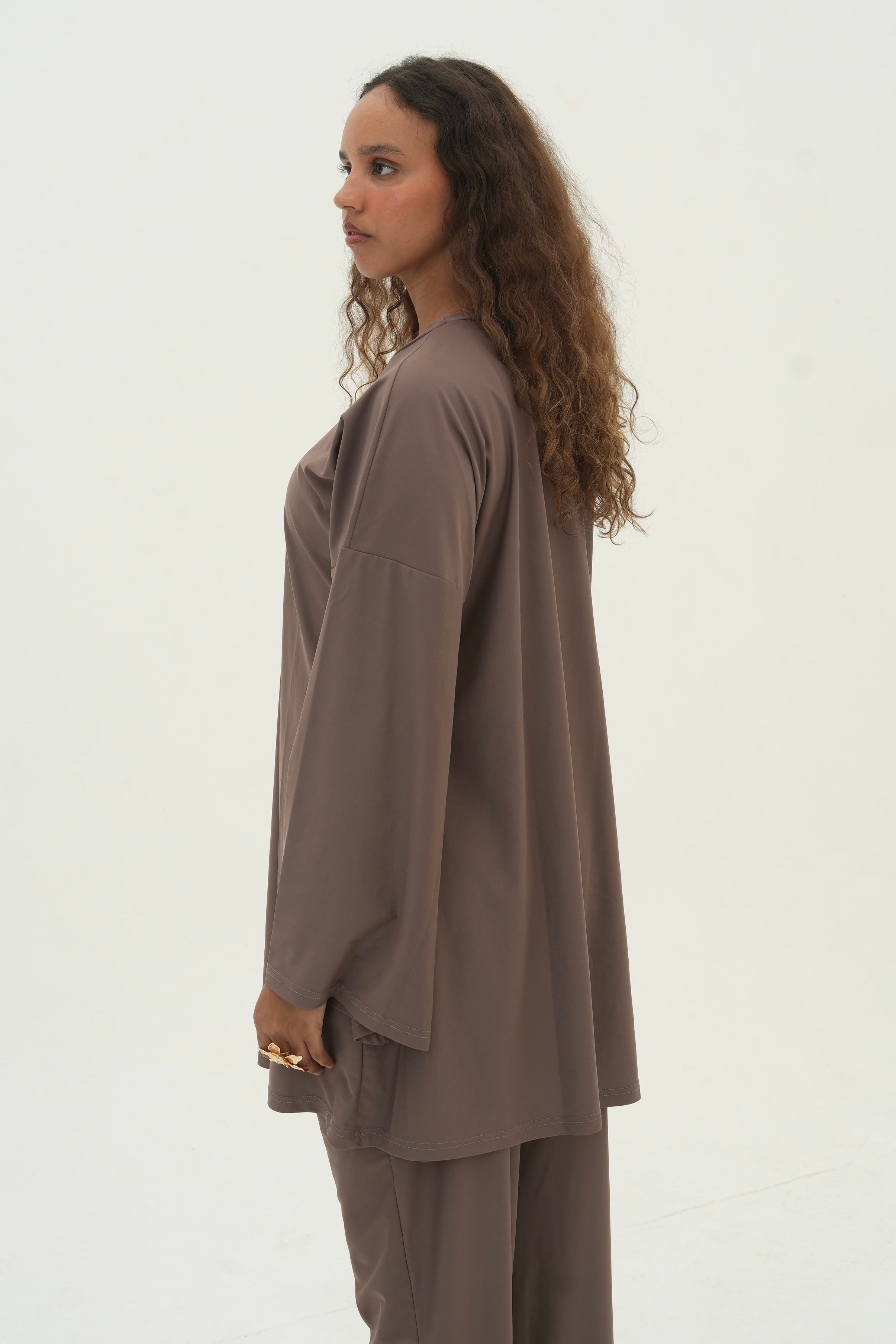 Ensemble Amira — Burkini, coloris Mocha - vue 7