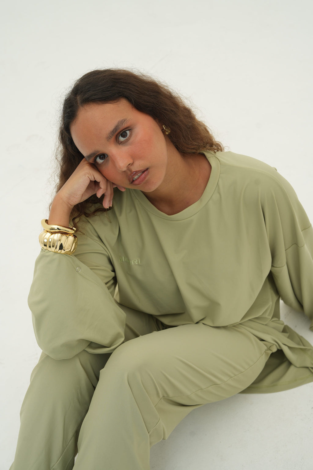 Ensemble Amira — Burkini, coloris Sauge - vue 2