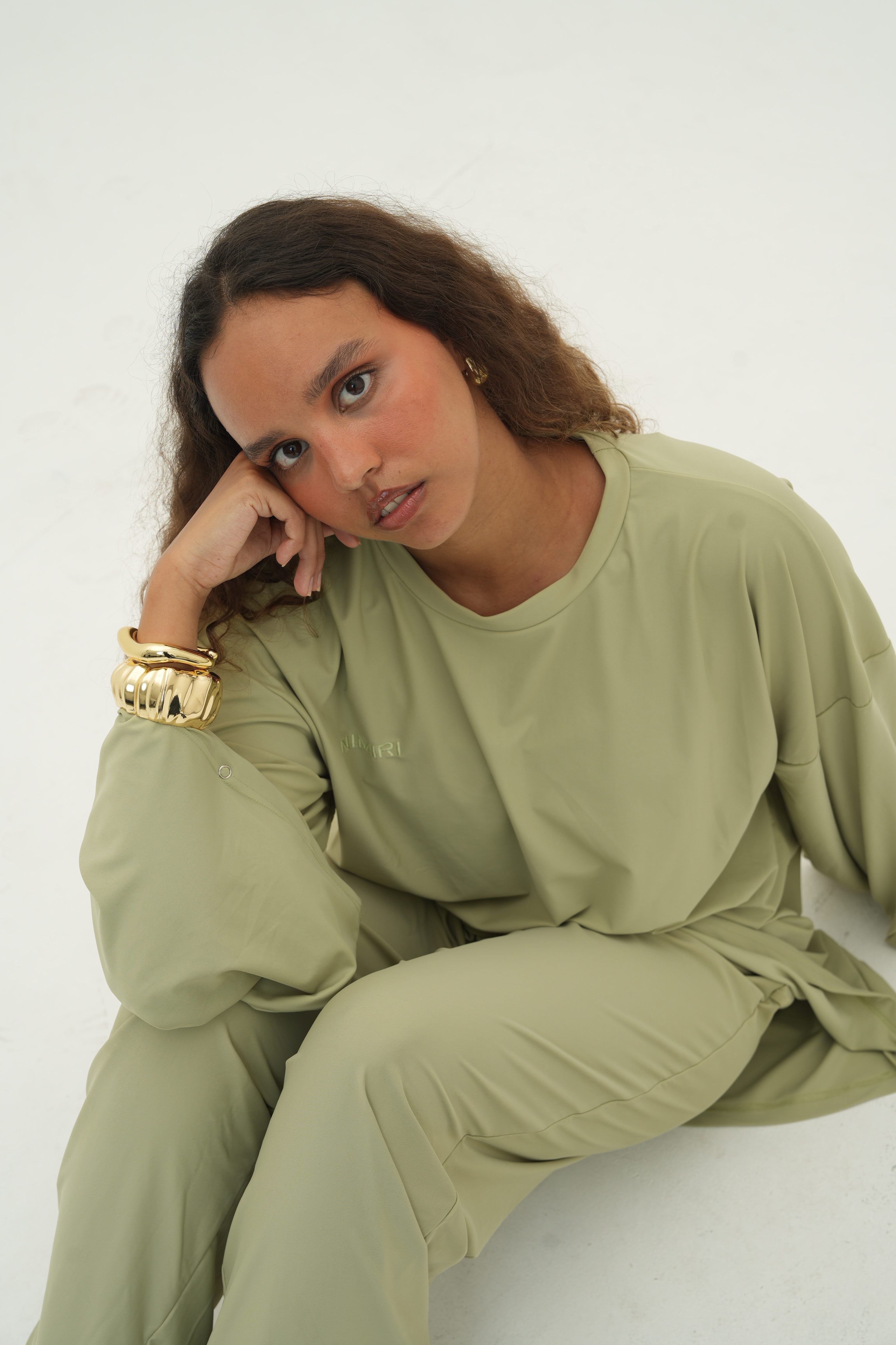Ensemble Amira — Burkini, coloris Sauge - vue 2