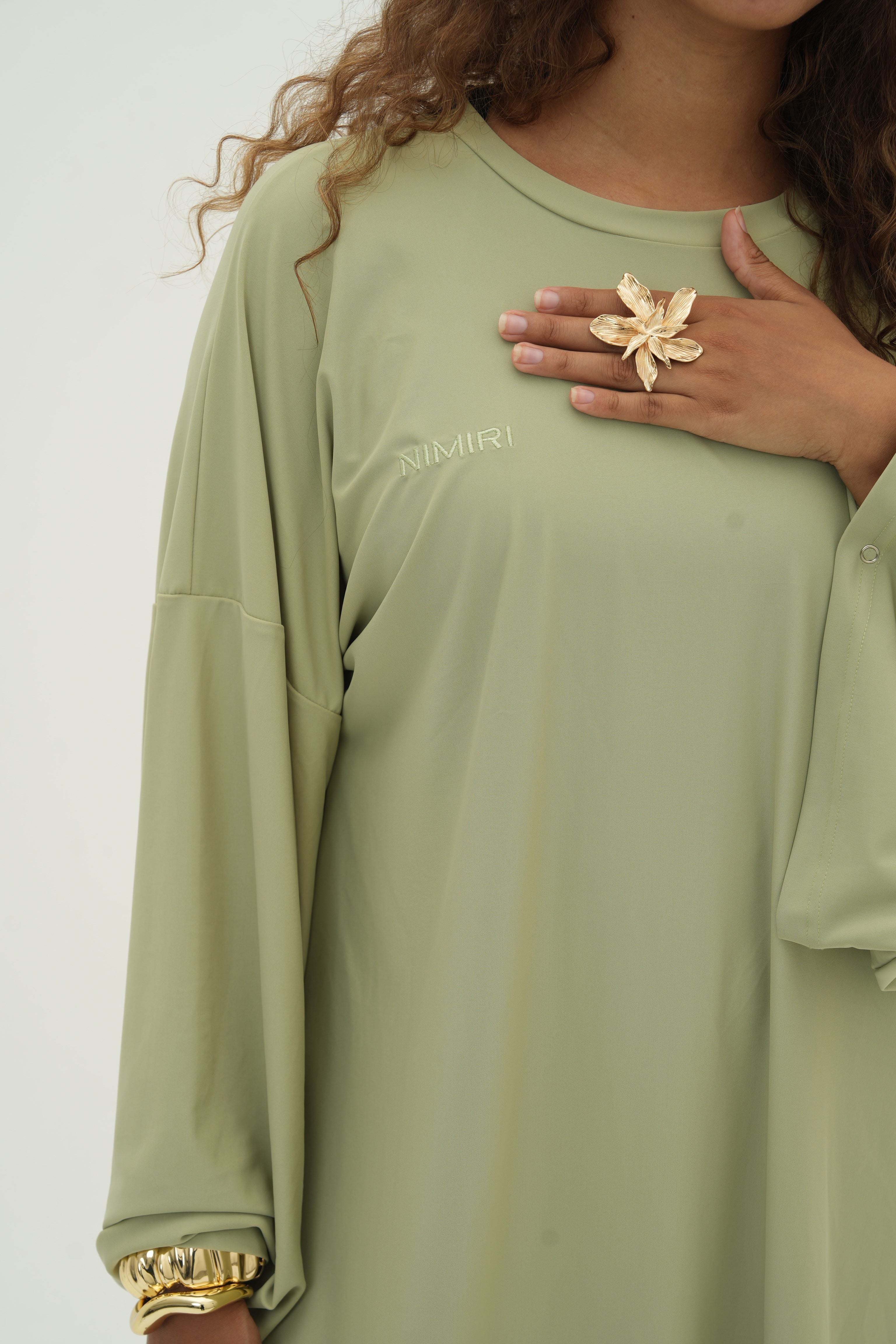 Ensemble Amira — Burkini, coloris Sauge - vue 3