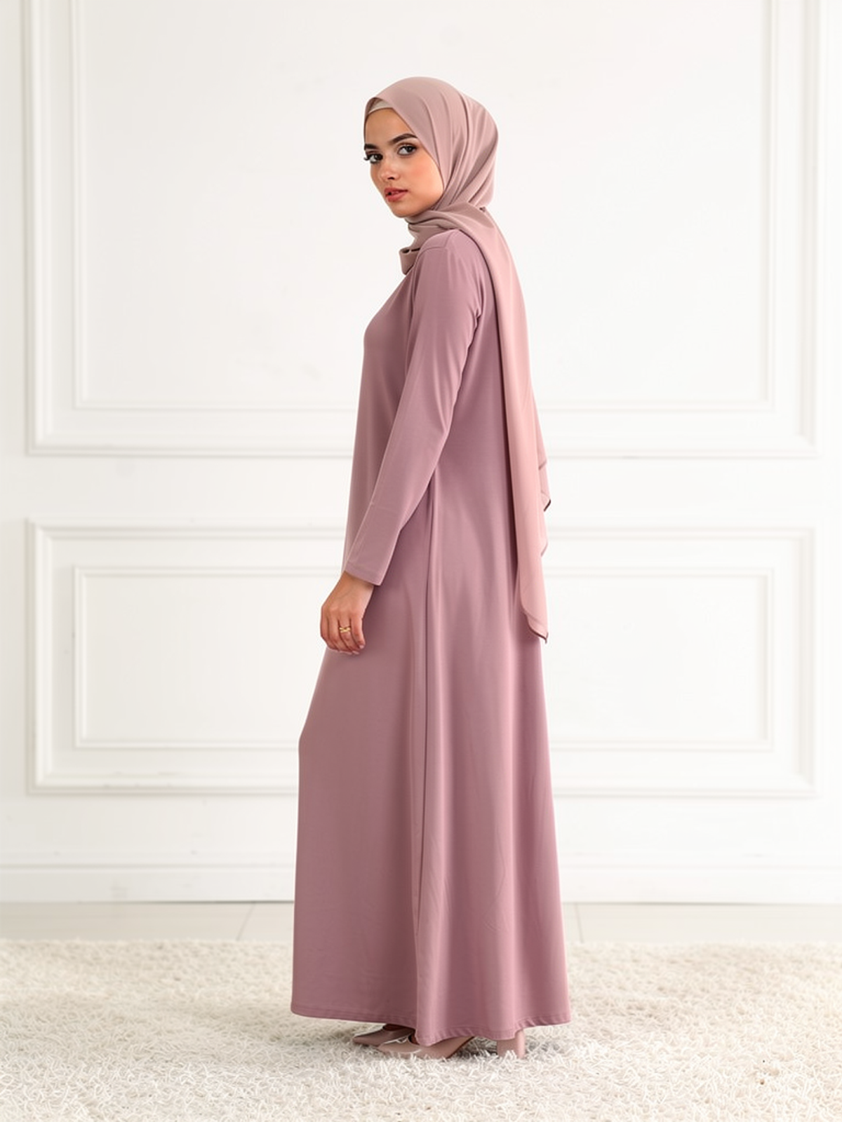 Sous-robe Sana Rose Poudré — vue trois-quarts