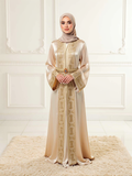 Caftan Soraya Champagne — vue de face
